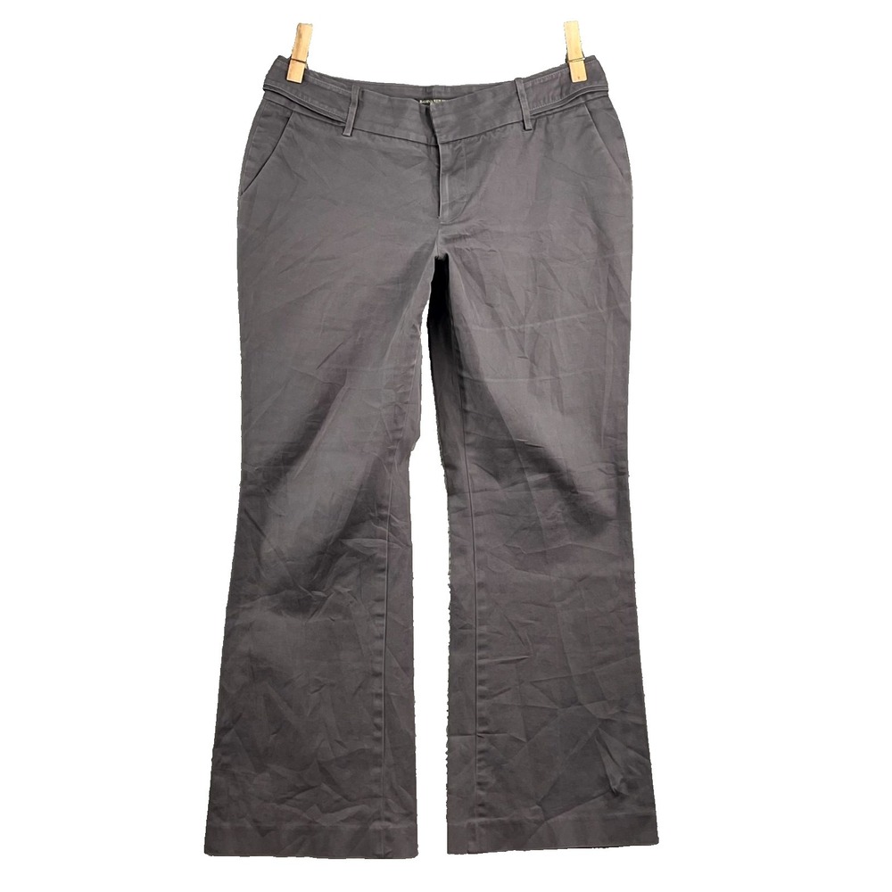 Banana Republic Dress Pants‎ Womens 12 Gray Career Workwear Bootcut Business